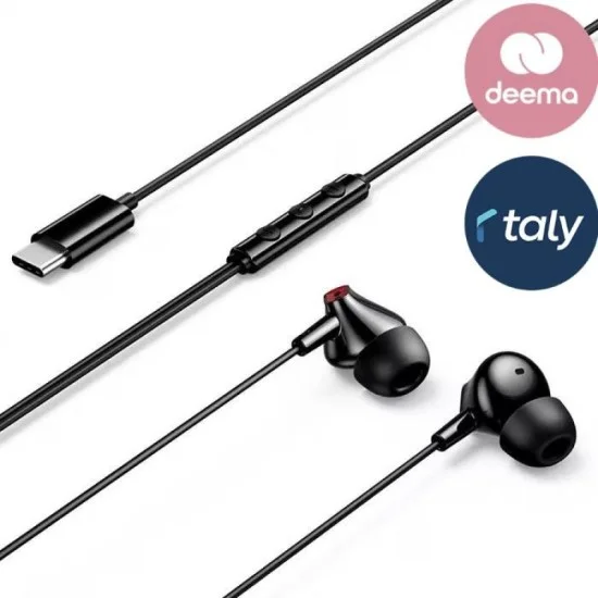 Vention Echo Lite Usb-C In-Ear Wired Headphones With Dac Adapter 1.2M